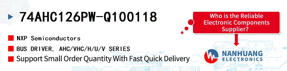 74AHC126PW-Q100118 NXP BUS DRIVER, AHC/VHC/H/U/V SERIES