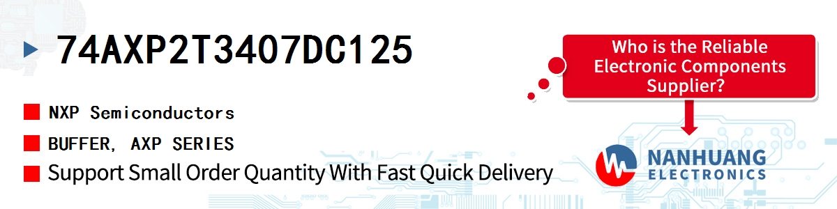 74AXP2T3407DC125 NXP BUFFER, AXP SERIES