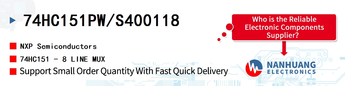 74HC151PW/S400118 NXP 74HC151 - 8 LINE MUX