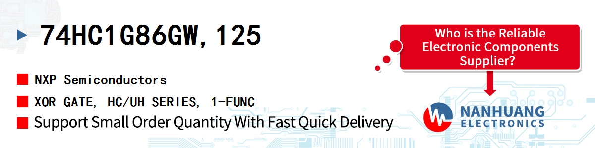 74HC1G86GW,125 NXP XOR GATE, HC/UH SERIES, 1-FUNC