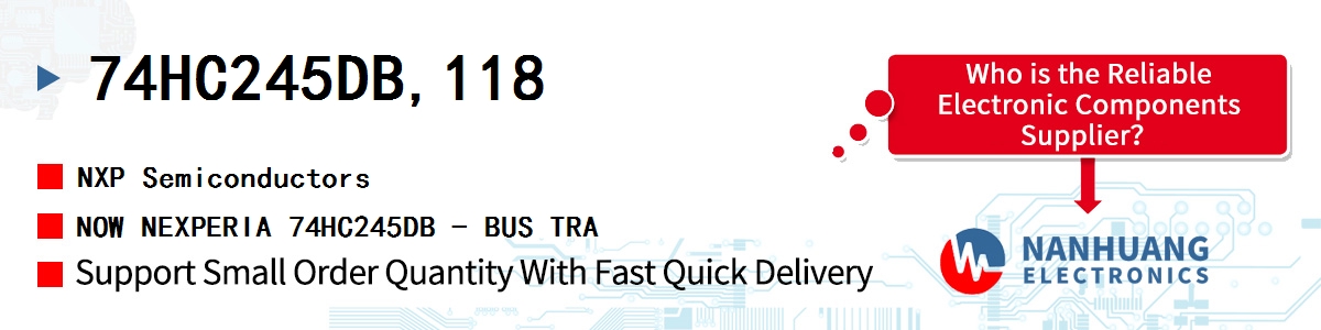 74HC245DB,118 NXP NOW NEXPERIA 74HC245DB - BUS TRA