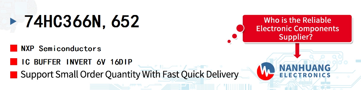 74HC366N,652 NXP IC BUFFER INVERT 6V 16DIP