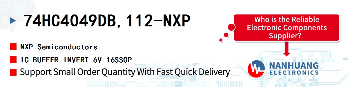 74HC4049DB,112-NXP NXP IC BUFFER INVERT 6V 16SSOP