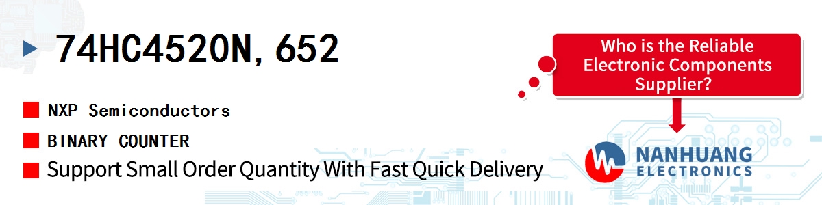 74HC4520N,652 NXP BINARY COUNTER