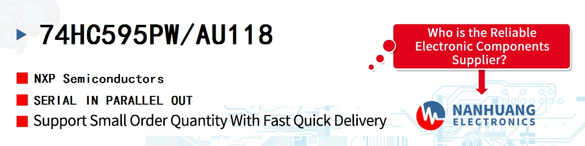 74HC595PW/AU118 NXP SERIAL IN PARALLEL OUT