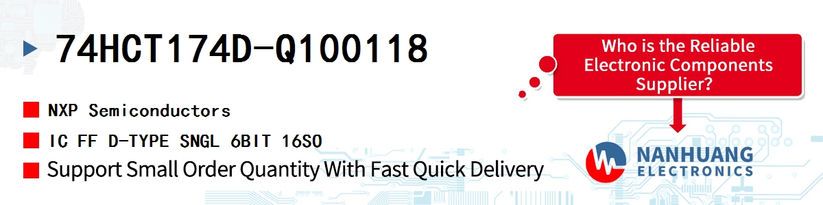 74HCT174D-Q100118 NXP IC FF D-TYPE SNGL 6BIT 16SO