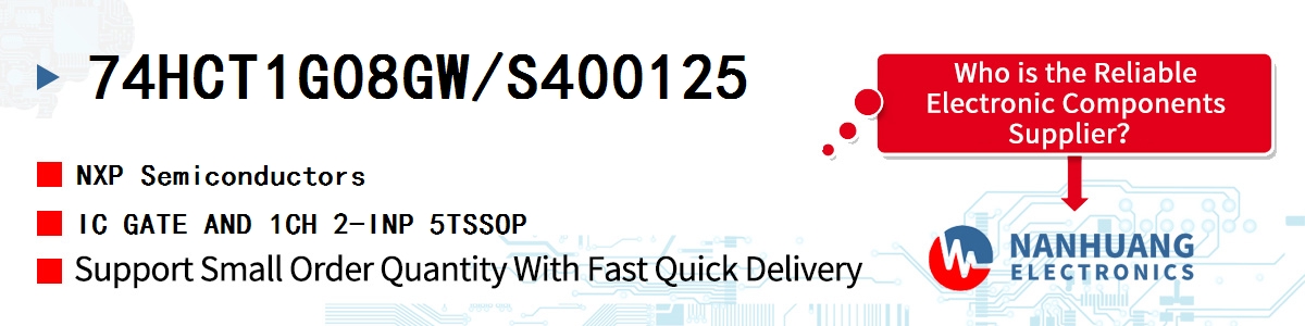 74HCT1G08GW/S400125 NXP IC GATE AND 1CH 2-INP 5TSSOP