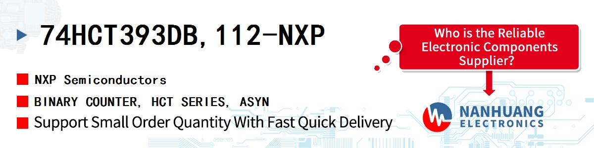 74HCT393DB,112-NXP NXP BINARY COUNTER, HCT SERIES, ASYN