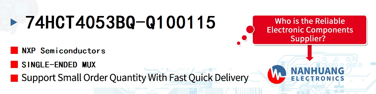 74HCT4053BQ-Q100115 NXP SINGLE-ENDED MUX