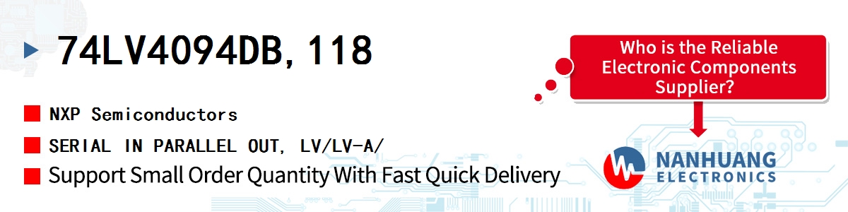 74LV4094DB,118 NXP SERIAL IN PARALLEL OUT, LV/LV-A/