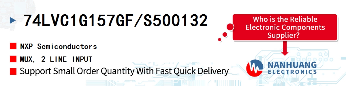 74LVC1G157GF/S500132 NXP MUX, 2 LINE INPUT