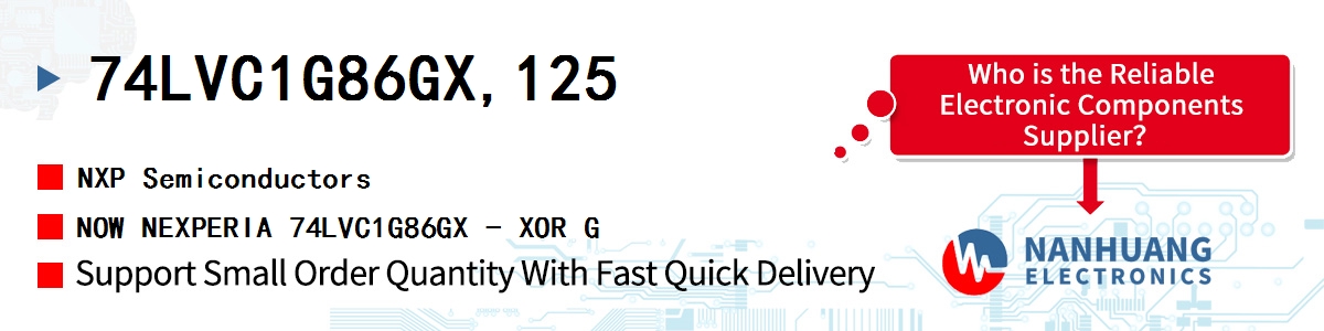 74LVC1G86GX,125 NXP NOW NEXPERIA 74LVC1G86GX - XOR G