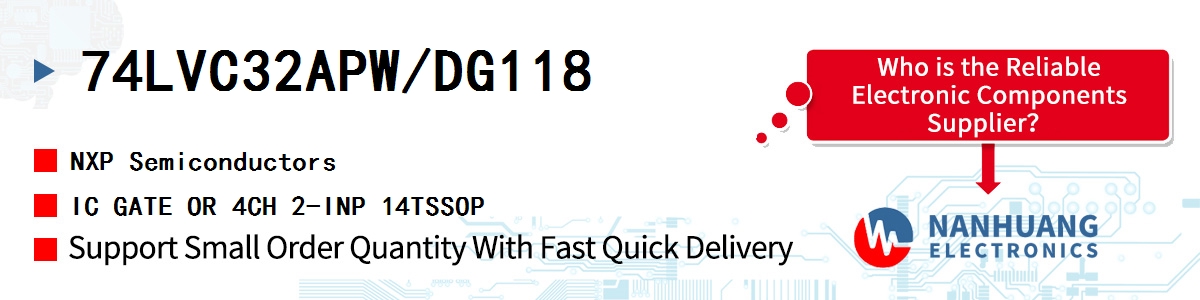 74LVC32APW/DG118 NXP IC GATE OR 4CH 2-INP 14TSSOP