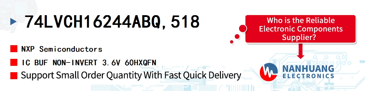 74LVCH16244ABQ,518 NXP IC BUF NON-INVERT 3.6V 60HXQFN