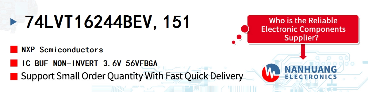 74LVT16244BEV,151 NXP IC BUF NON-INVERT 3.6V 56VFBGA