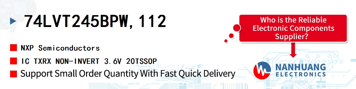 74LVT245BPW,112 NXP IC TXRX NON-INVERT 3.6V 20TSSOP