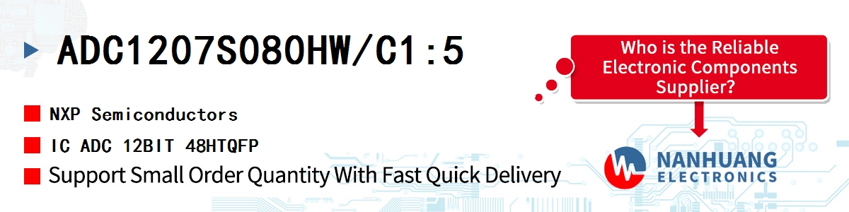 ADC1207S080HW/C1,5 NXP IC ADC 12BIT 48HTQFP