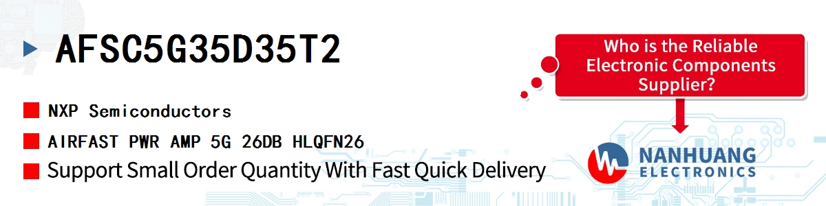 AFSC5G35D35T2 NXP AIRFAST PWR AMP 5G 26DB HLQFN26