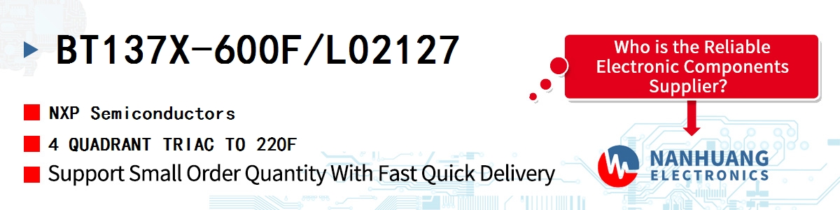 BT137X-600F/L02127 NXP 4 QUADRANT TRIAC TO 220F