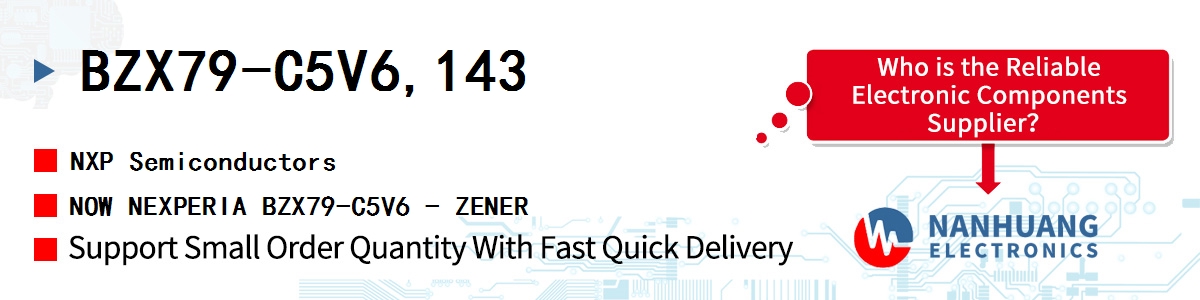 BZX79-C5V6,143 NXP NOW NEXPERIA BZX79-C5V6 - ZENER