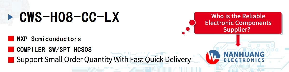 CWS-H08-CC-LX NXP COMPILER SW/SPT HCS08