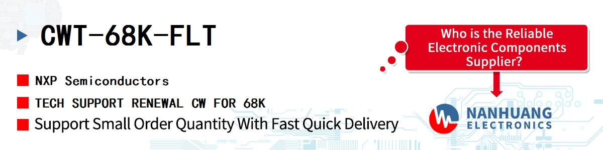 CWT-68K-FLT NXP TECH SUPPORT RENEWAL CW FOR 68K