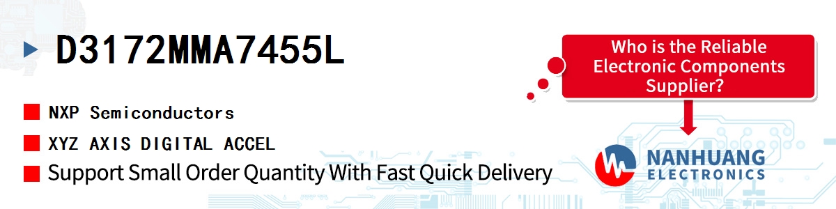 D3172MMA7455L NXP XYZ AXIS DIGITAL ACCEL