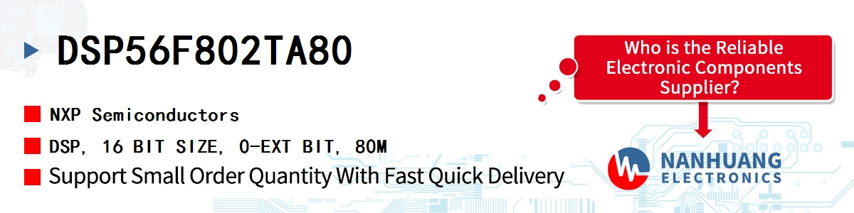 DSP56F802TA80 NXP DSP, 16 BIT SIZE, 0-EXT BIT, 80M