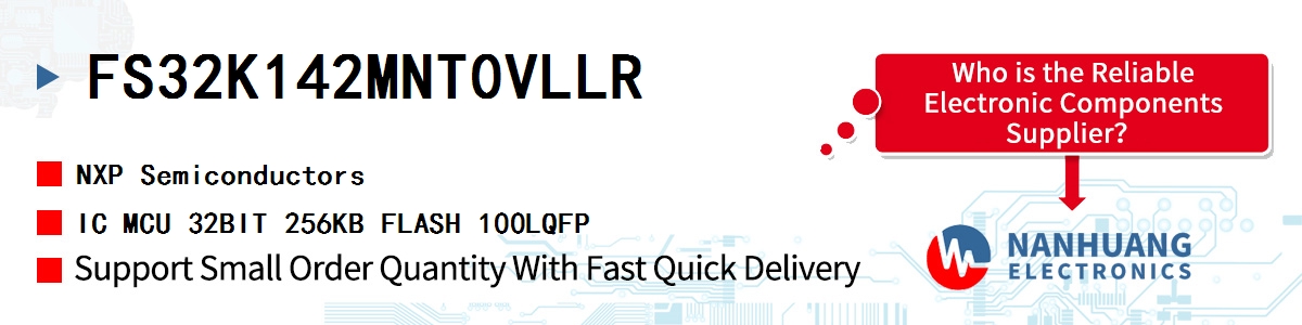 FS32K142MNT0VLLR NXP IC MCU 32BIT 256KB FLASH 100LQFP