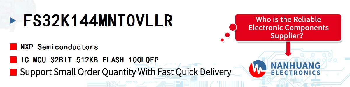 FS32K144MNT0VLLR NXP IC MCU 32BIT 512KB FLASH 100LQFP