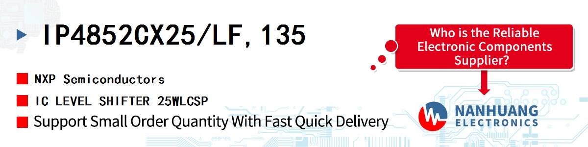 IP4852CX25/LF,135 NXP IC LEVEL SHIFTER 25WLCSP