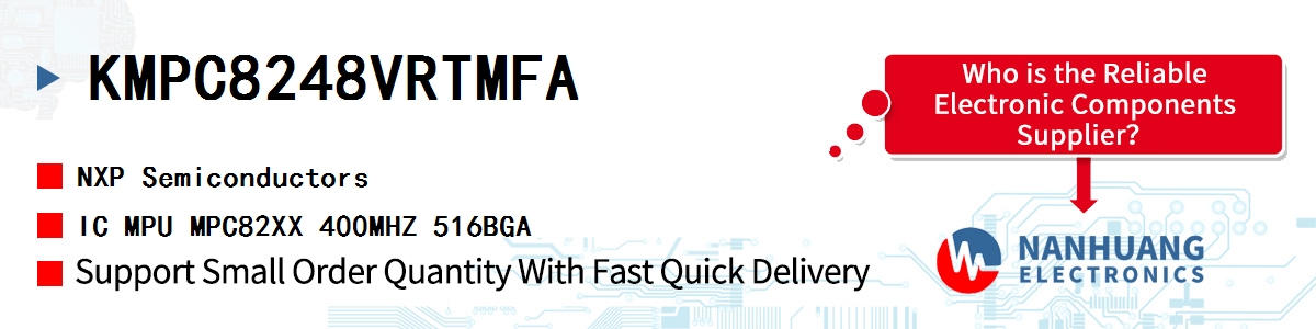 KMPC8248VRTMFA NXP IC MPU MPC82XX 400MHZ 516BGA