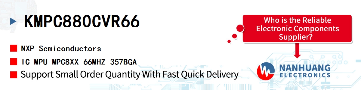 KMPC880CVR66 NXP IC MPU MPC8XX 66MHZ 357BGA