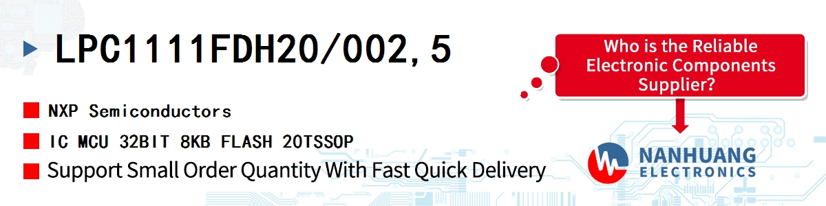 LPC1111FDH20/002,5 NXP IC MCU 32BIT 8KB FLASH 20TSSOP