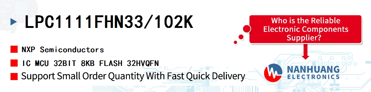 LPC1111FHN33/102K NXP IC MCU 32BIT 8KB FLASH 32HVQFN