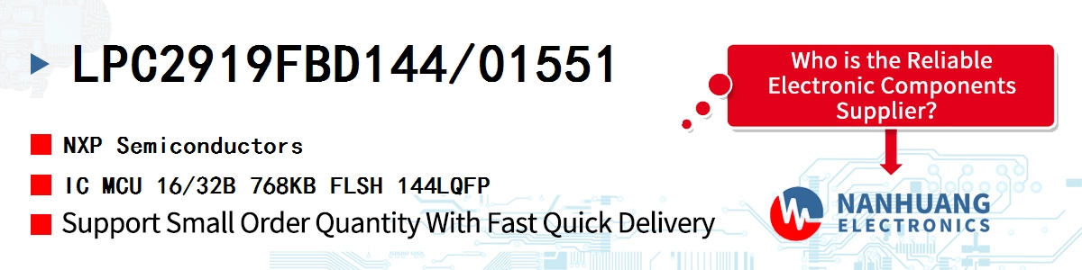 LPC2919FBD144/01551 NXP IC MCU 16/32B 768KB FLSH 144LQFP