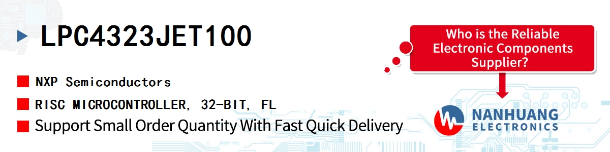 LPC4323JET100 NXP RISC MICROCONTROLLER, 32-BIT, FL