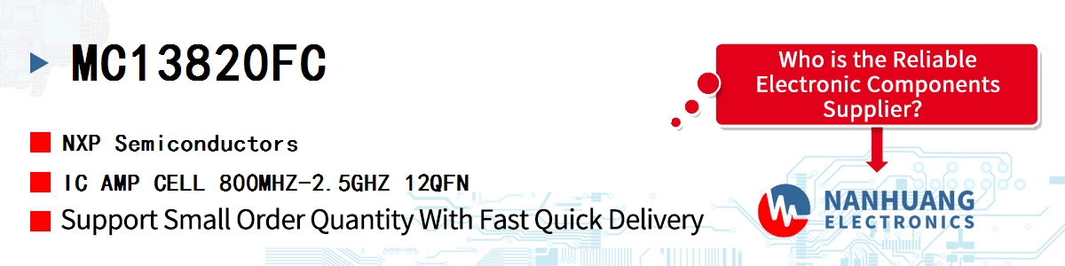 MC13820FC NXP IC AMP CELL 800MHZ-2.5GHZ 12QFN