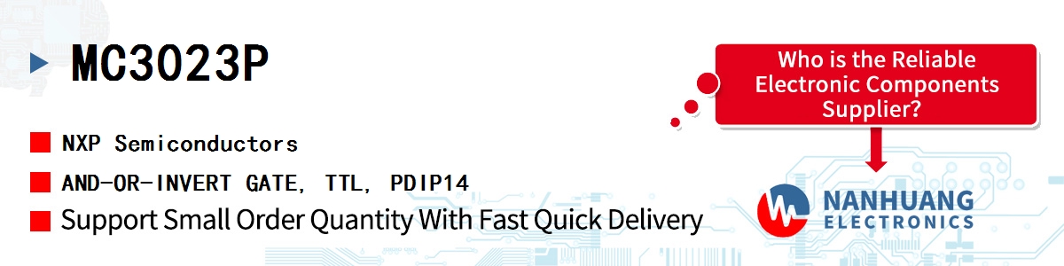 MC3023P NXP AND-OR-INVERT GATE, TTL, PDIP14