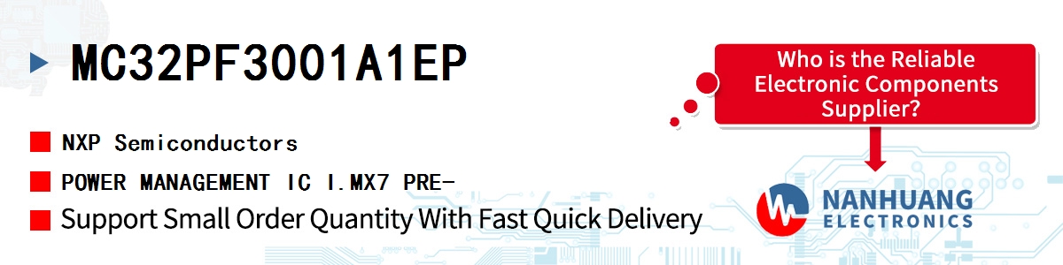 MC32PF3001A1EP NXP POWER MANAGEMENT IC I.MX7 PRE-