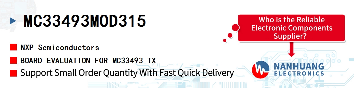 MC33493MOD315 NXP BOARD EVALUATION FOR MC33493 TX