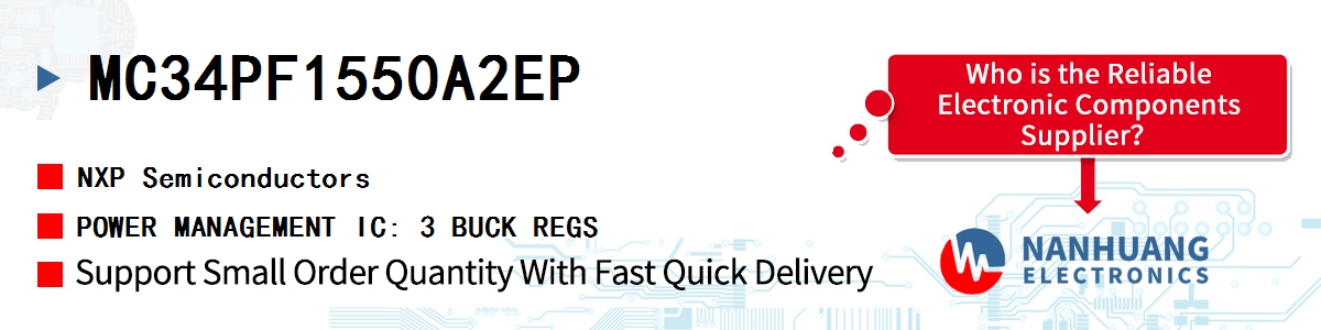 MC34PF1550A2EP NXP POWER MANAGEMENT IC: 3 BUCK REGS