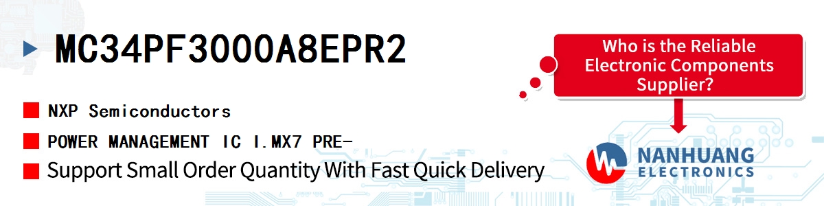 MC34PF3000A8EPR2 NXP POWER MANAGEMENT IC I.MX7 PRE-