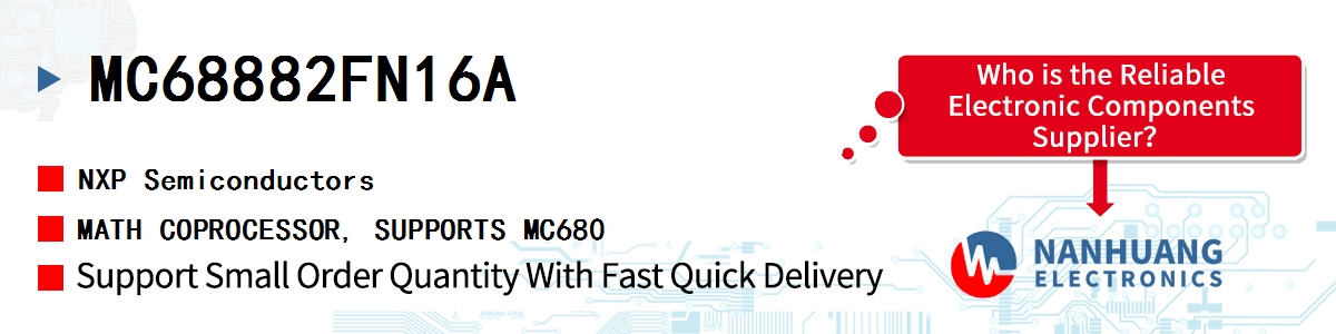 MC68882FN16A NXP MATH COPROCESSOR, SUPPORTS MC680