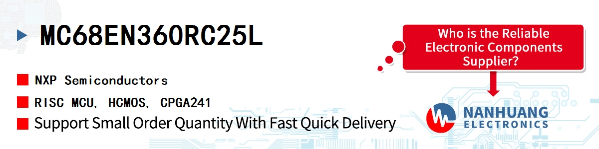 MC68EN360RC25L NXP RISC MCU, HCMOS, CPGA241