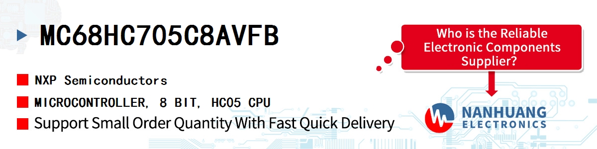 MC68HC705C8AVFB NXP MICROCONTROLLER, 8 BIT, HC05 CPU