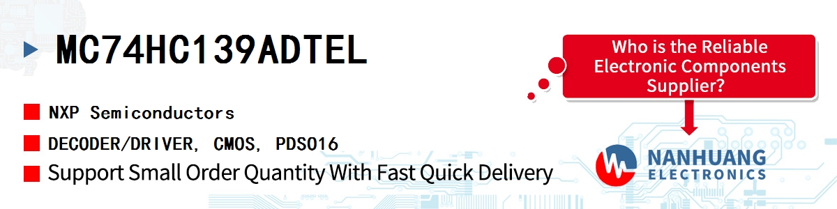 MC74HC139ADTEL NXP DECODER/DRIVER, CMOS, PDSO16