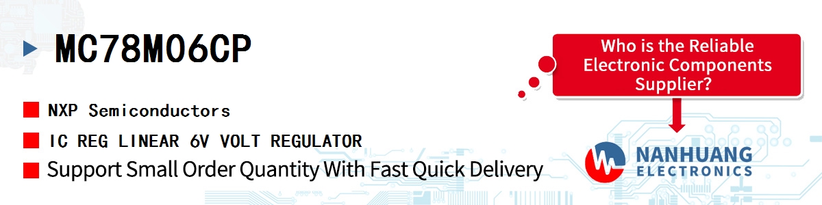 MC78M06CP NXP IC REG LINEAR 6V VOLT REGULATOR