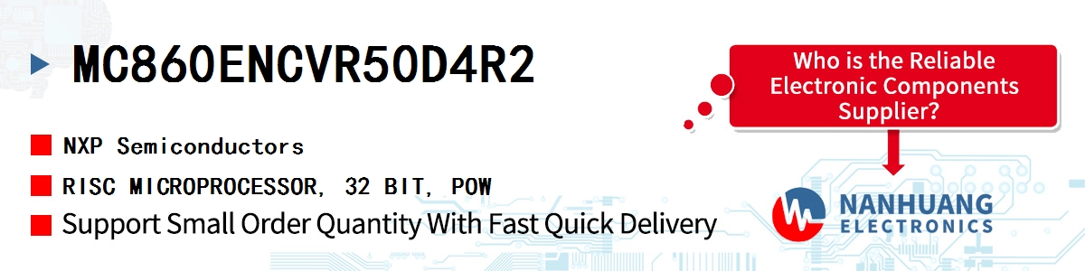 MC860ENCVR50D4R2 NXP RISC MICROPROCESSOR, 32 BIT, POW