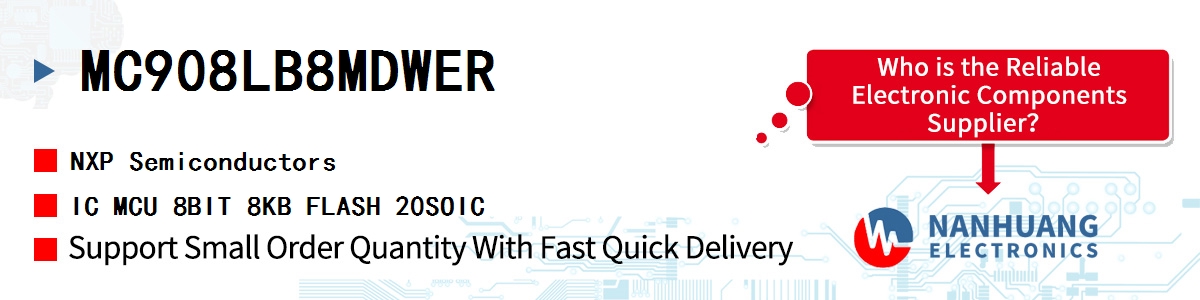 MC908LB8MDWER NXP IC MCU 8BIT 8KB FLASH 20SOIC